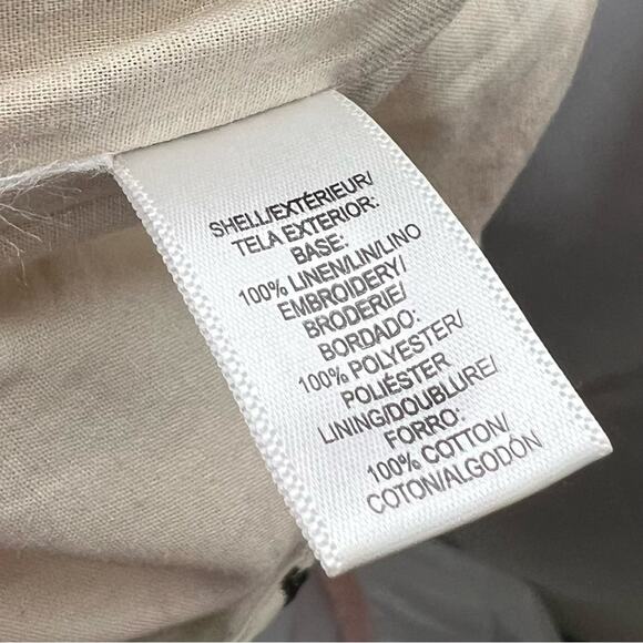 ANN TAYLOR LOFT / Riviera pink orange green tan embroidered boho shorts / 00 - Picture 6 of 7